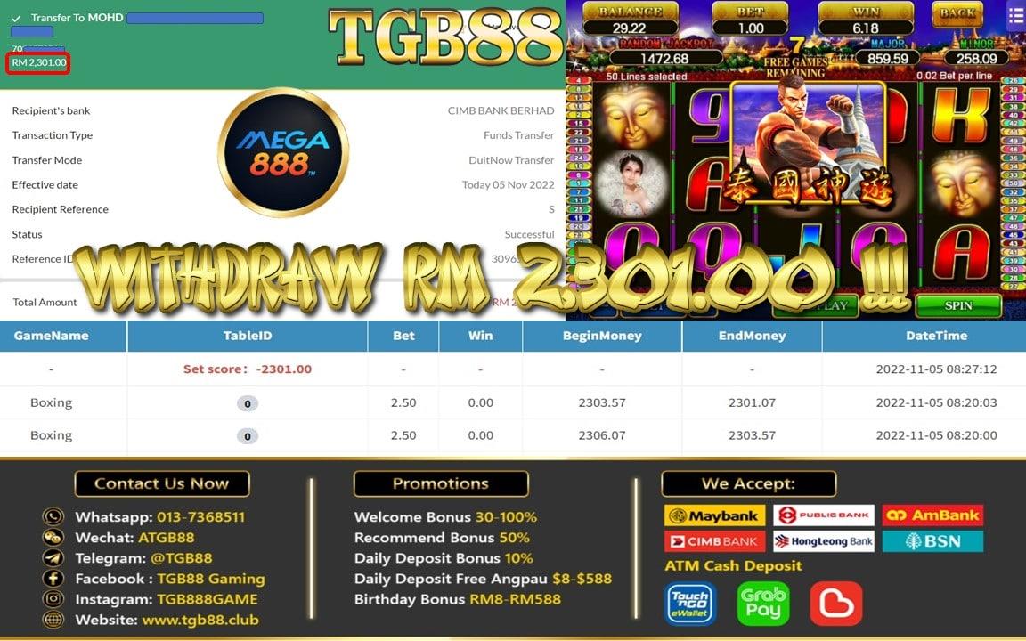 Selamat Datang Ke Syarikat TGB88 🇲🇾🇸🇬 🇧🇳

 Tahniah Member TGB88 Cuci Sebanyak RM 2301
🗓Tarikh: 5/11/2022
🕹Game : BOXING
🕹Apps : MEGA888
🕹Top Up: RM 100
🕹Withdraw: RM 2301

📑Register📑
✉️Whatsapp: 016-3812685
hi.jomwasap.my/TGB88Candy1
✉️Telegram:
t.me/TGBCandy