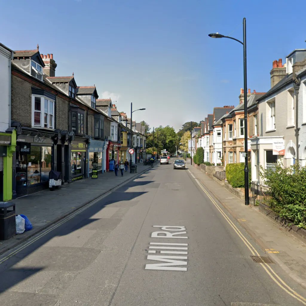 AIgenerated street transformations on Twitter "Mill Road (Cambridge, UK)"