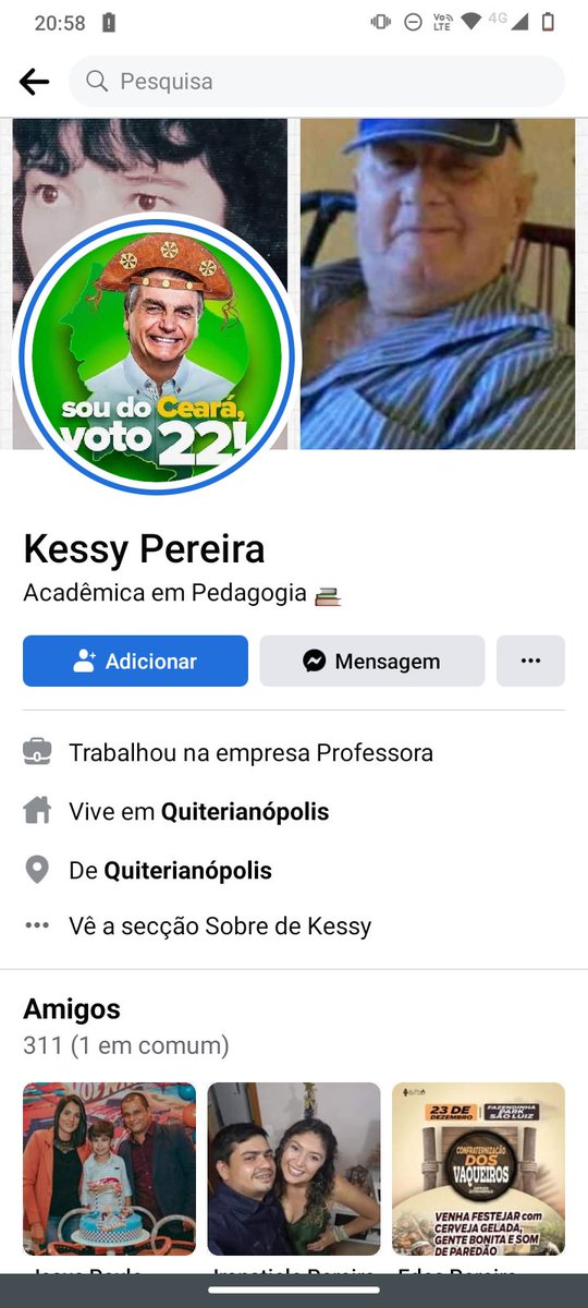 QuePaisEhEsse23's tweet photo. @rubronegro0404 @bielconnkkk Pelo jeito a Kessy votou no Bolsonaro https://t.co/f0va4Zhvjc