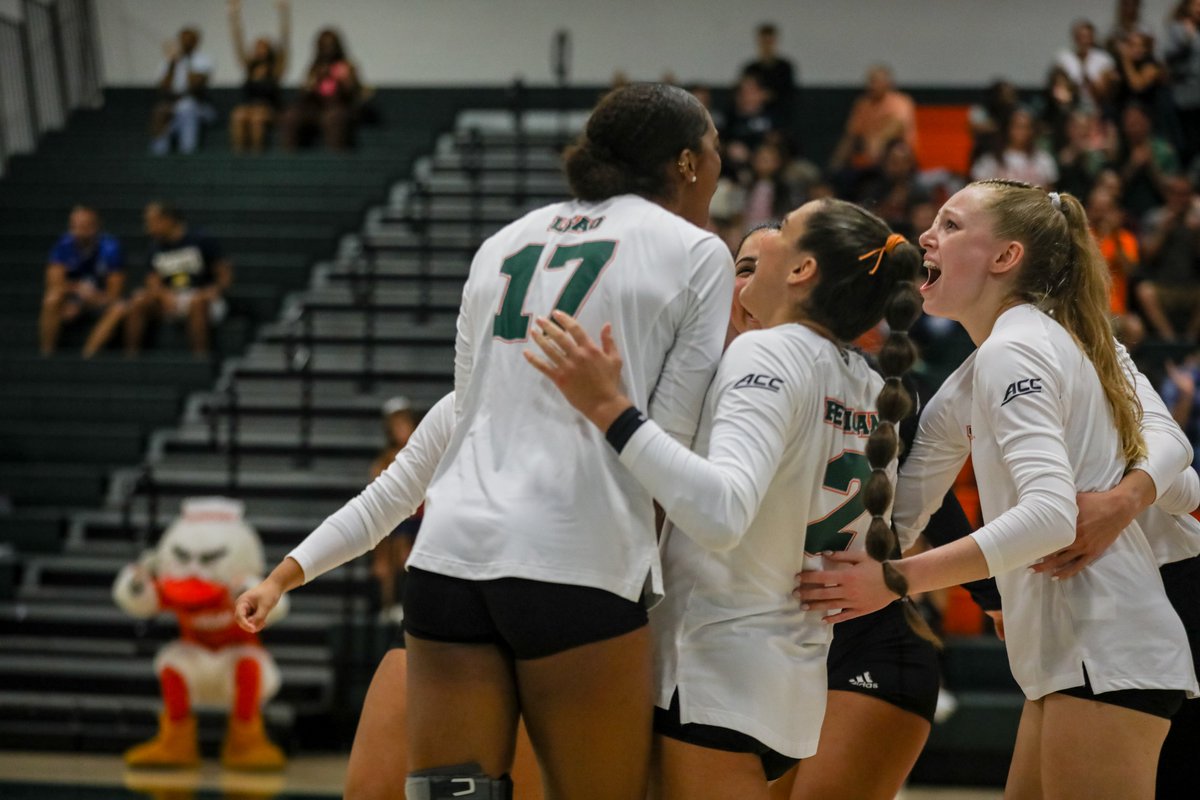 NCAA Women's Volleyball (@ncaavolleyball) on Twitter photo MIAMI HAS A TOP-10 TRIUMPH 😤
For the first time this season, No. 10 Georgia Tech falls to an unranked foe as Miami defeats the Yellow Jackets, 3-1 (18-25, 25-22, 25-22, 25-22).
#NCAAWVB x 📸 <a href="/CanesVB/">Miami Hurricanes Volleyball</a> MIAMI HAS A TOP-10 TRIUMPH 😤
For the first time this season, No. 10 Georgia Tech falls to an unranked foe as Miami defeats the Yellow Jackets, 3-1 (18-25, 25-22, 25-22, 25-22).
#NCAAWVB x 📸 <a href="/CanesVB/">Miami Hurricanes Volleyball</a>