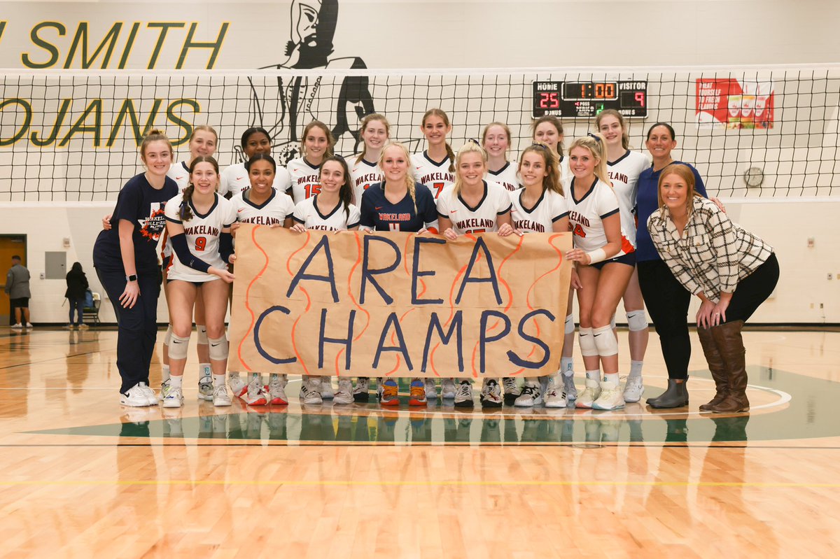 A 3 game sweep for <a href="/WakelandVB/">Wakeland Volleyball</a> over Brian Adams to clinch the Area Championship. #now #wakelandvolleyball #wakelandhighschool #UIL5Aplayoffs #fisdsports