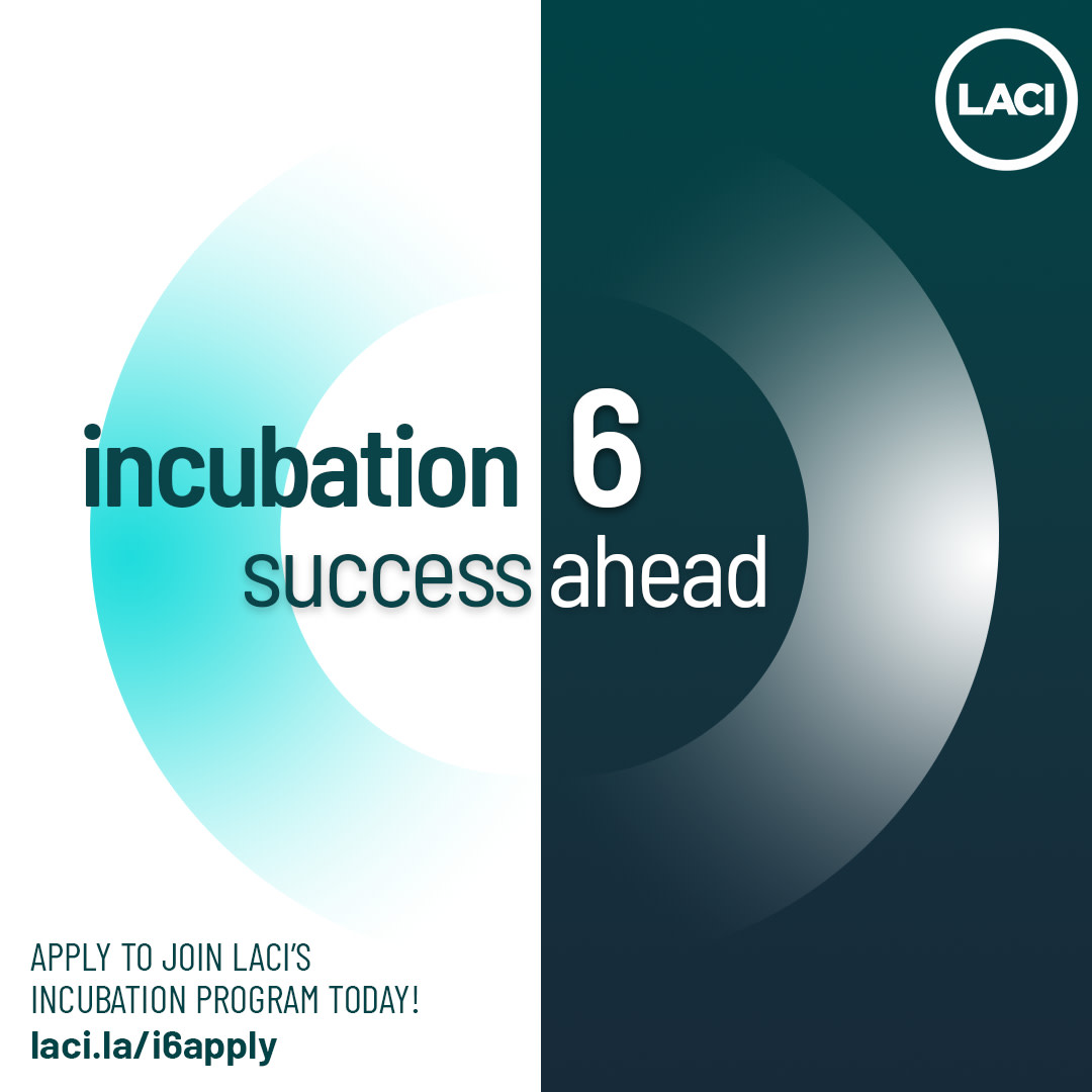 LACI's Incubation program is BACK! And we're looking for innovative leaders to join us in creating an inclusive green economy. Our Incubation Program provides investment support, peer networking, market access &amp; more to #cleantech startups in #LA &amp; SoCal: laci.la/i6apply