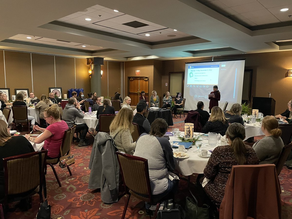 Channeling Youth Voices starting the Mental Health learning session for staff. #SD33learns; #HumanSocialSD33