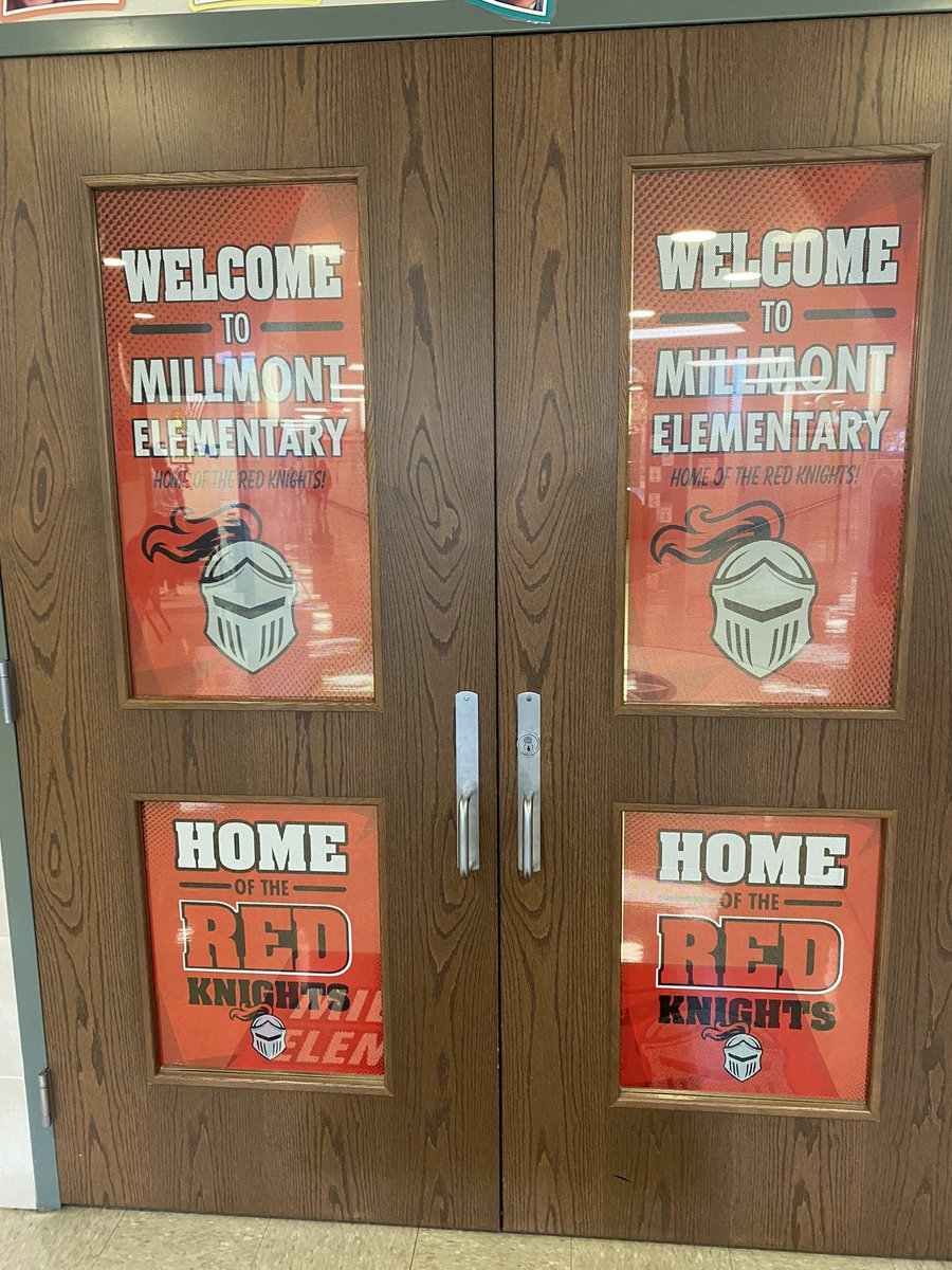 ABHRostek's tweet photo. New RSD &amp; Millmont swag for our building to show our pride ❤️🖤 #RSDProud #MillmontProud @RDGschools @MillmontSchool https://t.co/YHf3hFvgOj