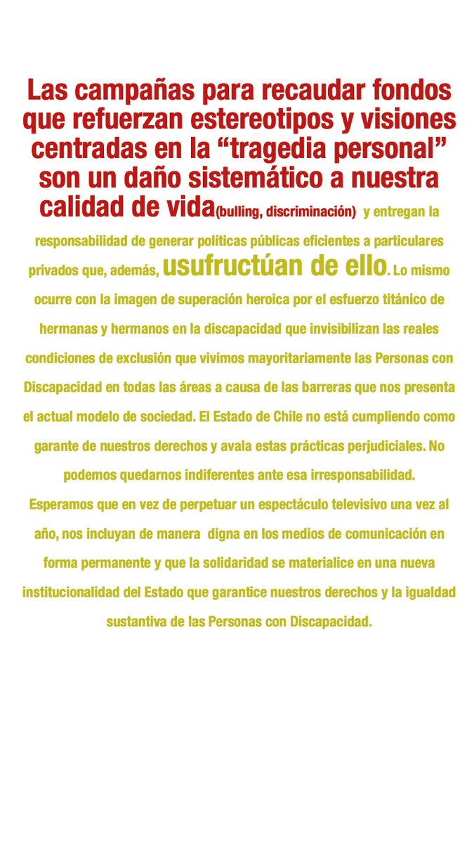 andy_paky's tweet photo. #NOMASTELETON
#SujetosDeDerechoNoCaridad https://t.co/rtQoN04Mki