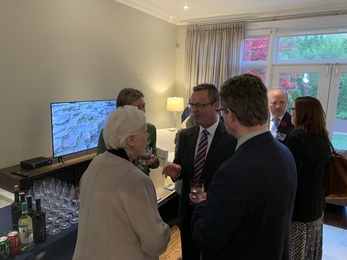 Michael_INI_CAN's tweet image. We had a wonderful @ConnectNI diaspora event yesterday kindly hosted by @GregQuinnFCDO - it was wonderful to host Her Honour @LGLizDowdeswell &amp;amp; partner with @QUBelfast &amp;amp; @NI_Bureau - thanks to @CORKTOR &amp;amp; @DunvilleWhiskey for providing some #NorthernIrish refreshments! #diaspora