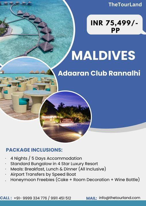 TheTourLand's tweet photo. Book- Maldives Tour Package
Adaaran Club Rannalhi Adaaran Club Rannalhi
#thetourland #ttl #TheTourLandHolidays
#maldives #travel #maldivesislands #visitmaldives #beach #maldivesresorts #travelphotography #nature #travelgram #ocean #maldiveslovers #paradise #sea #vacation #sunset https://t.co/46l7wB6ryA