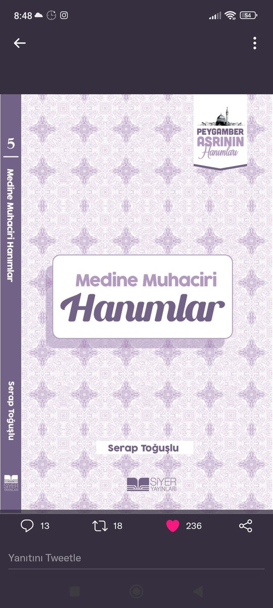 Siyer Yayınlarından "Peygamber Asrının Hanımları" serisinde yer alan ve Medine Muhaciri Hanımların biyografilerinin yer aldığı çalışmamız kisve-i tab'a büründü.Hayırlı olsun...