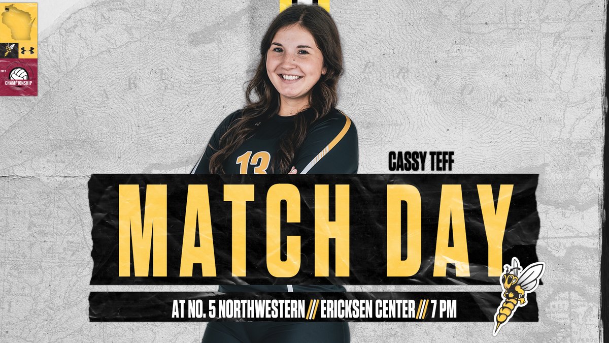 uws_vb's tweet photo. 🏐MATCH DAY🏐
🆚 No. 5 Northwestern • @umacathletics Championship 
🕖 7 p.m.
📍 St. Paul, Minn. • Ericksen Center
📈 https://t.co/OEA8T94m7y
📹 https://t.co/MsgxGsC5h5

#WeAreSuperior https://t.co/cDDU0GAOda