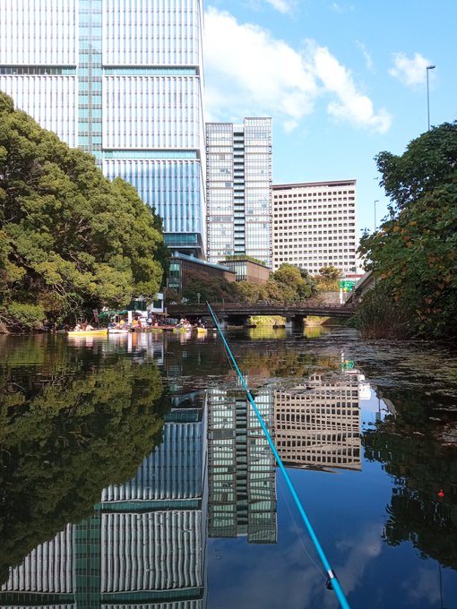 セーラームーンミュージアムの後に赤坂まで歩いて弁慶堀で釣りなど 