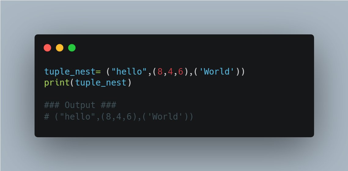 Day 5 of #60daysOfMachineLearning 🔵 Python Tuples 🧵 Here is how to work ...