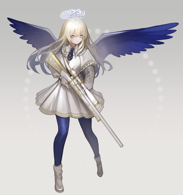 全身!ルルブ読み返したら翼の色自由だったの思い出したから名前に合わせて藍色にした。 