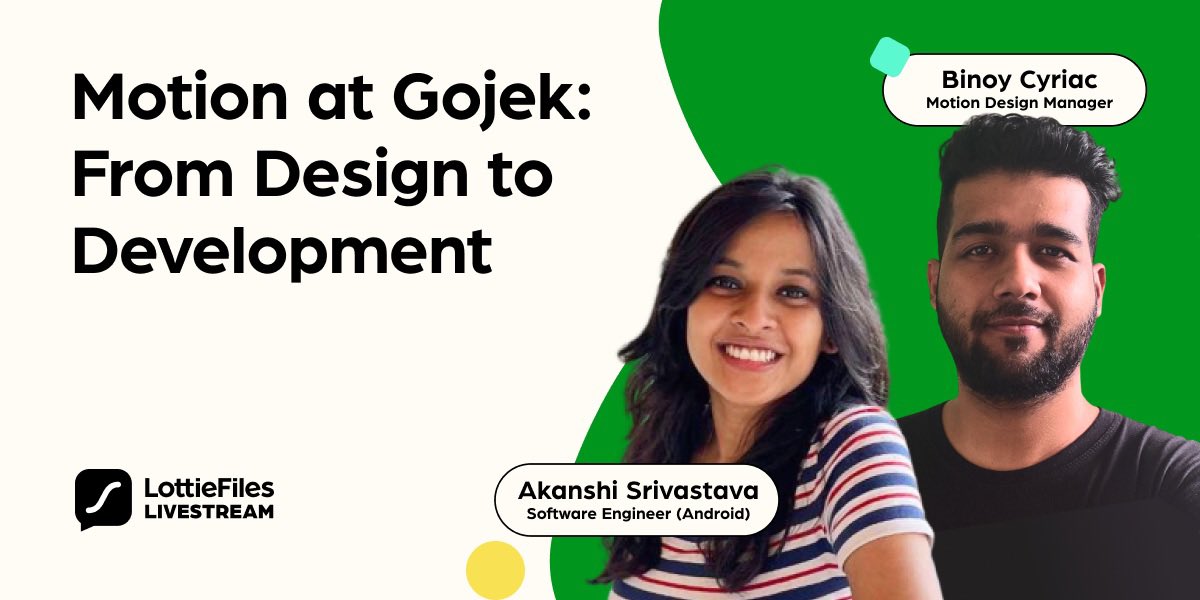 #ICYMI we’ve got an exciting livestream with the folks from Gojek next week!

Explore their motion design process from briefing to development &amp; you might pick up some effective tips for your team.

Join the fun this 9 Nov at 9AM (ET). RSVP: lottie.link/motion-at-gojek