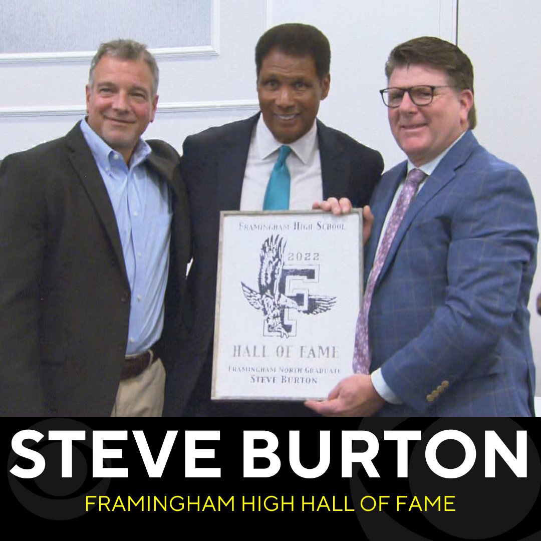 wbzsports's tweet image. Congratulations to WBZ-TV Sports Director @STEVEBURTONWBZ - now officially a member of the Framingham High Hall of Fame!