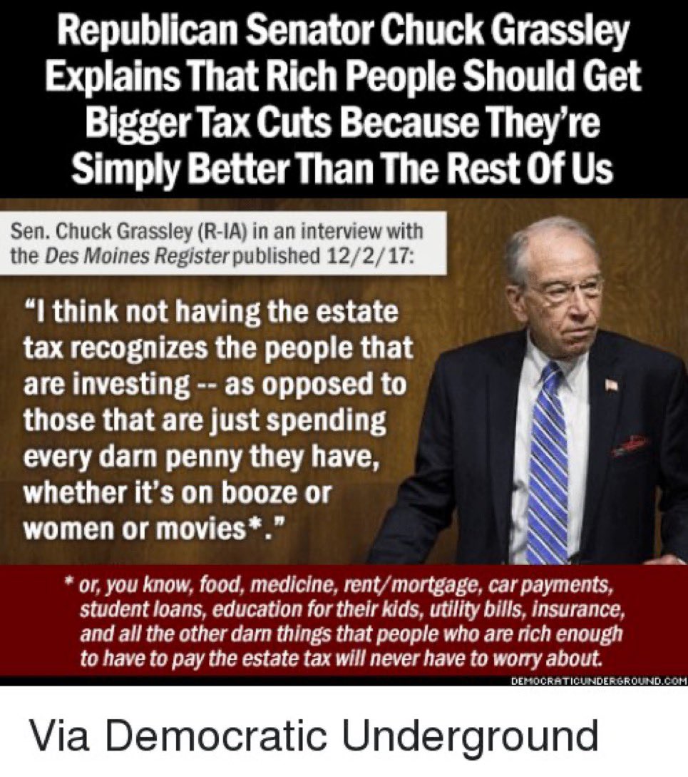 MELH65's tweet photo. @ChuckGrassley https://t.co/76JXeLuvvw