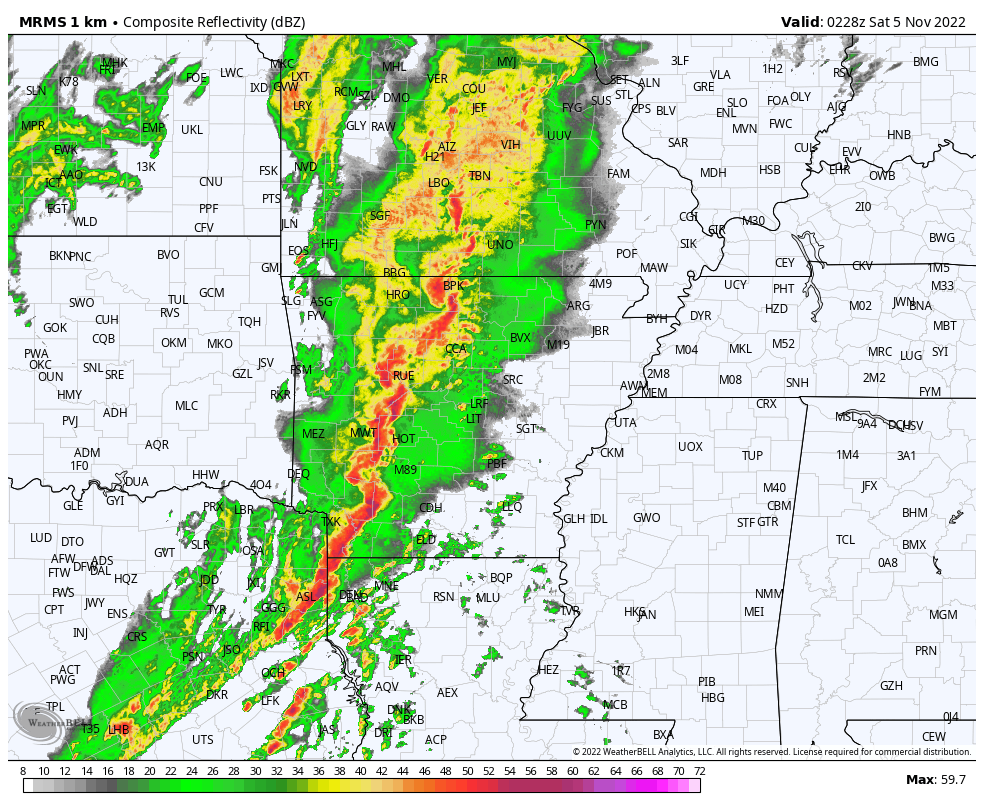 James Spann on Twitter "Strong to severe storms tonight over TX/LA/AR