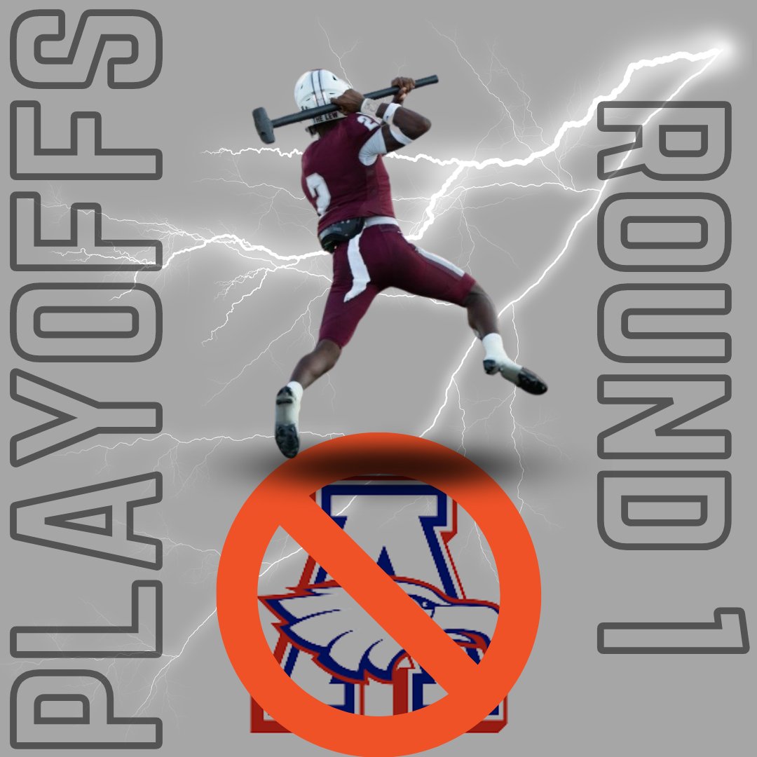 FIRST PLAYOFF GAME IS NEXT FRIDAY! Our boys will be going up against the Allen Eagles for the first time since 2015... pack the stands to bring down the Eagles! It's huntin' season... 😈
