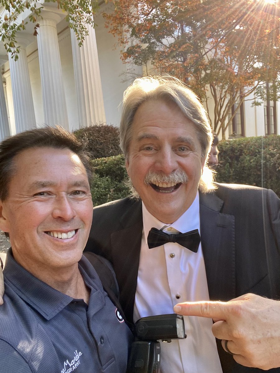 Hanging with Jeff before the big game! #GoDawgs