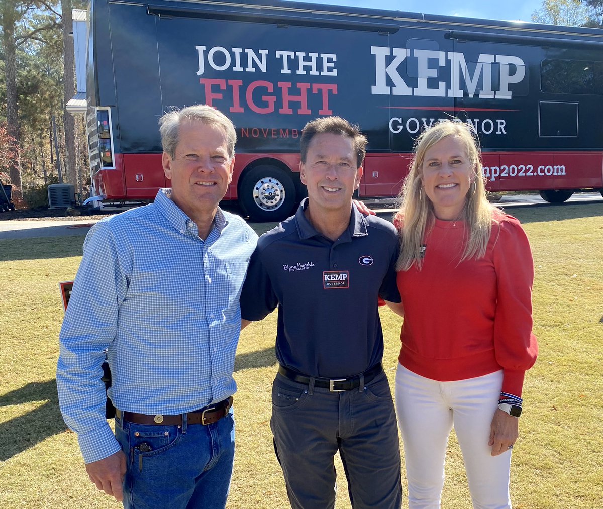 Governor Kemp’s Bus Tour - with a lunch stop in Oconee County. #keeponchopping