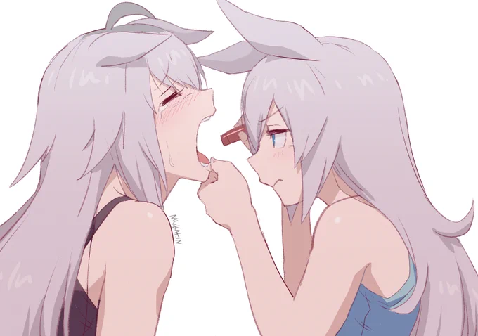 【ウマ娘】口の中に魚の骨が刺さったオグリキャップオ:「ダマ"ぁ"…と"て"も"…い"た"い"…」タ:「大丈夫や、ウチがちゃんと取ったるさかい、ちょい我慢しぃ」オグタマ#ウマ娘 #オグリキャップ 