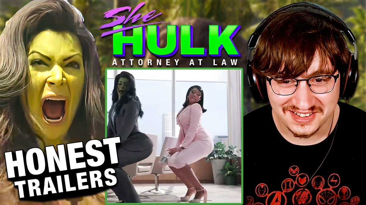 JevvyReacts01's tweet photo. Huh. What kind of lawyer show/sitcom was this? Check out my review and reaction of this Honest Trailer of 'She-Hulk: Attorney at Law'. #mcu  #shehulk #marvel #honesttrailers #Marvel 

Link: https://t.co/cWaB3wPia2 https://t.co/FNR97Oa0TK
