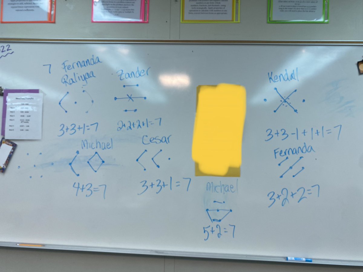 ProvoEDU's tweet photo. What goes on in our students’ minds is truly amazing. It’s our job as educators in mathematics to make that thinking visible! #numbertalk @youcubed https://t.co/ybgUs1ScP1