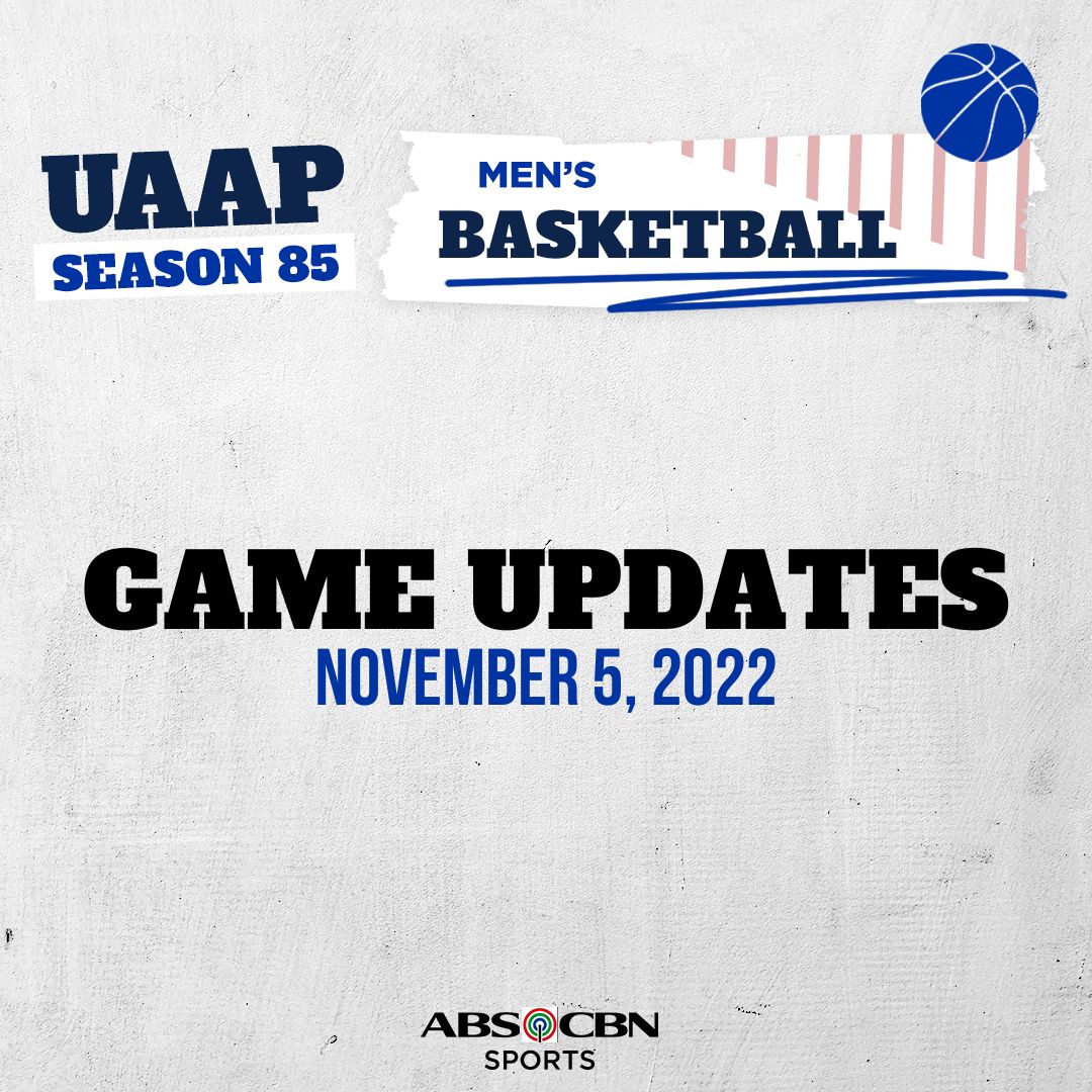 ABSCBN Sports on Twitter "UAAPSeason85 For today's games, please