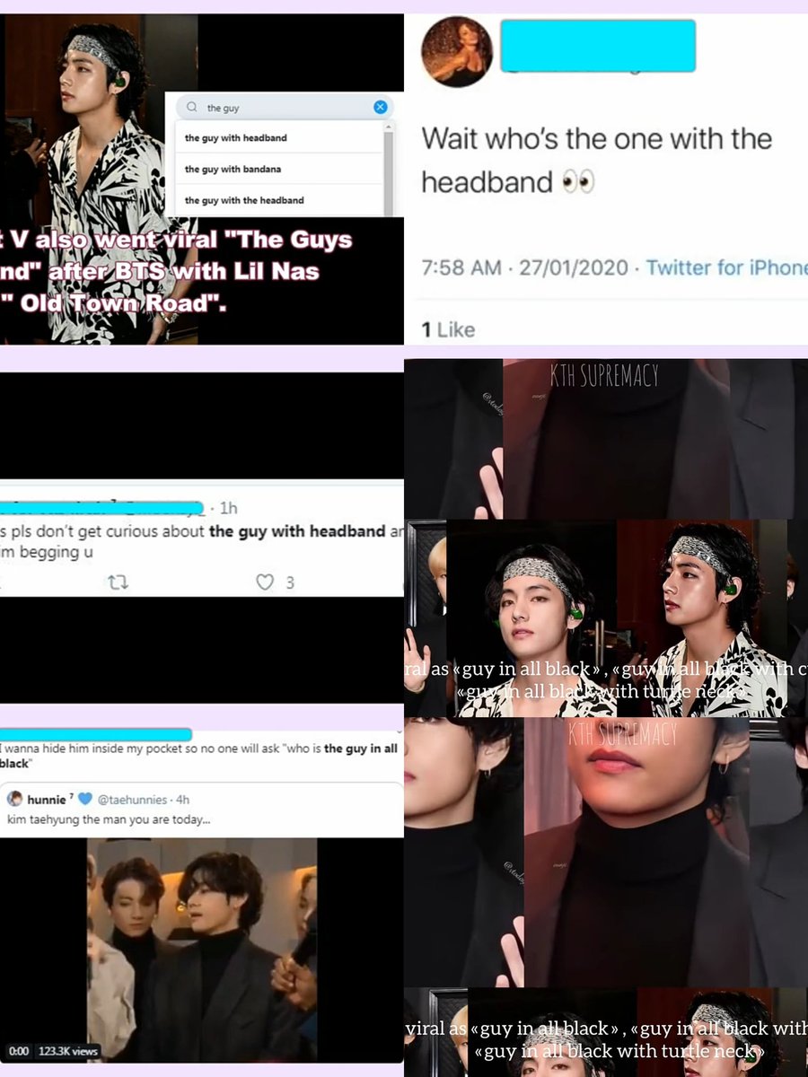 Taehyung_india_'s tweet image. "The guy in all black"
"The guy with headband"

#Grammys2020