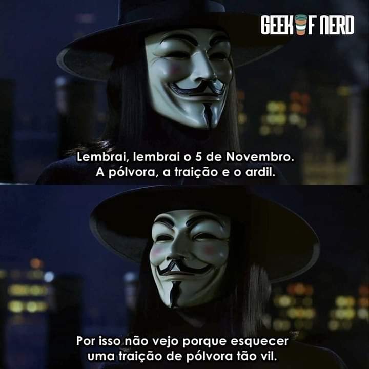 V de Vingança.  V for vendetta, V for vendetta quotes, Vendetta