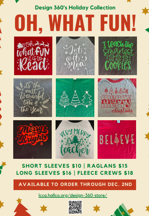 LCCA_HS's tweet photo. Spread the #cheer with new #seasonal #gear 🤩🎄🎅 Order HERE https://t.co/mUyb9NQE6k through 12-2 #FUN #holiday collection ✔️ @Hall_Schools @LPark_edu @UNG_Nighthawks @EarlyCollegeHC @OfficialGHSA @GHCFCA @Rotary_Gville @P_SEARCH_HCSD @CityofFB @mmartintoyota @ChickfilAGville https://t.co/VplPpN180w