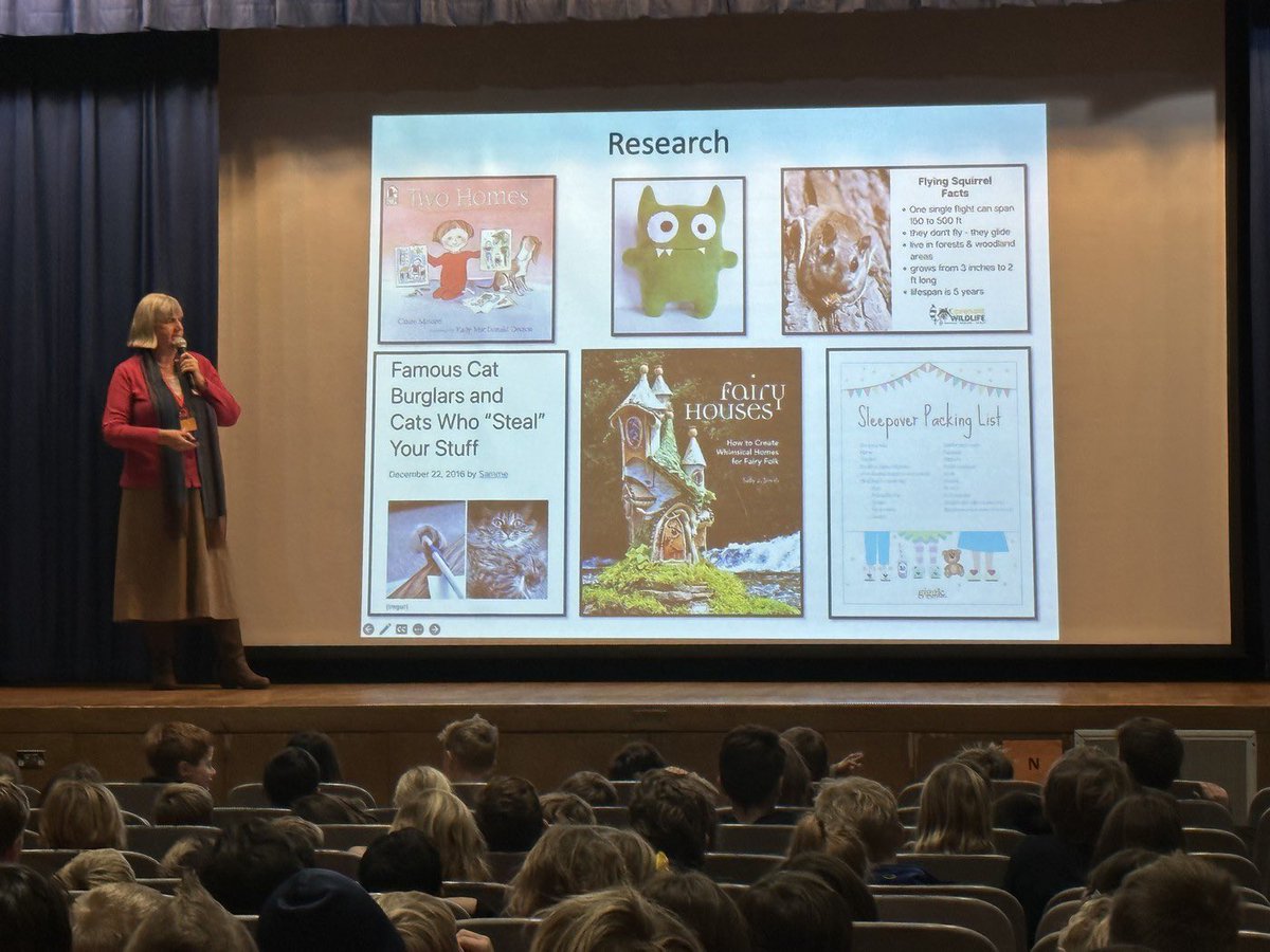 ExploreCentral's tweet photo. Newbery book award winning author, Cynthia Lord visited us this week! She shared how she became interested in reading &amp; writing and that there are 4 main steps to publishing books: Read, Write, Learn, &amp; Dream. Thank you to our PTA for this inspirational enrichment! #centralfoxes https://t.co/h7vMNL5JlH
