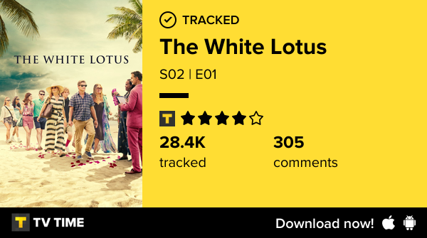 ilucsx's tweet photo. Acabei de assistir Ciao (S02 | E01) - The White Lotus.  https://t.co/R7hO1jbZ9W #tvtime https://t.co/ys4F6JnMw6