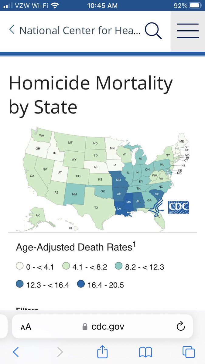 RedHot_BlueDot's tweet photo. @DonaldJTrumpJr Let’s look at “law and order” in republican states: https://t.co/ASAu8m2TW3