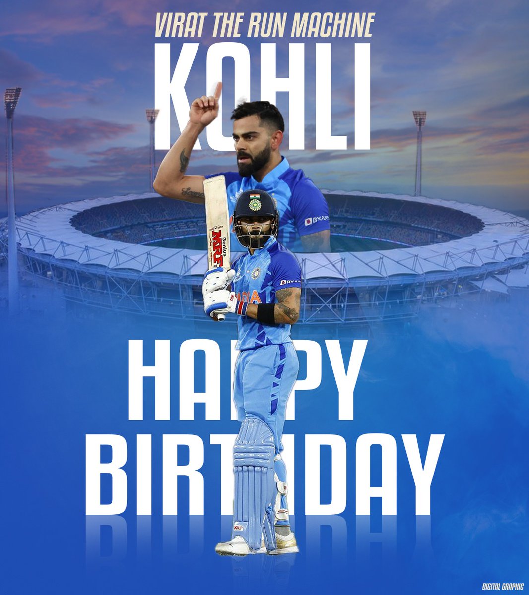 Sbdesign17's tweet photo. Happy Birthday Day King Kohli https://t.co/RDCNC6luzp