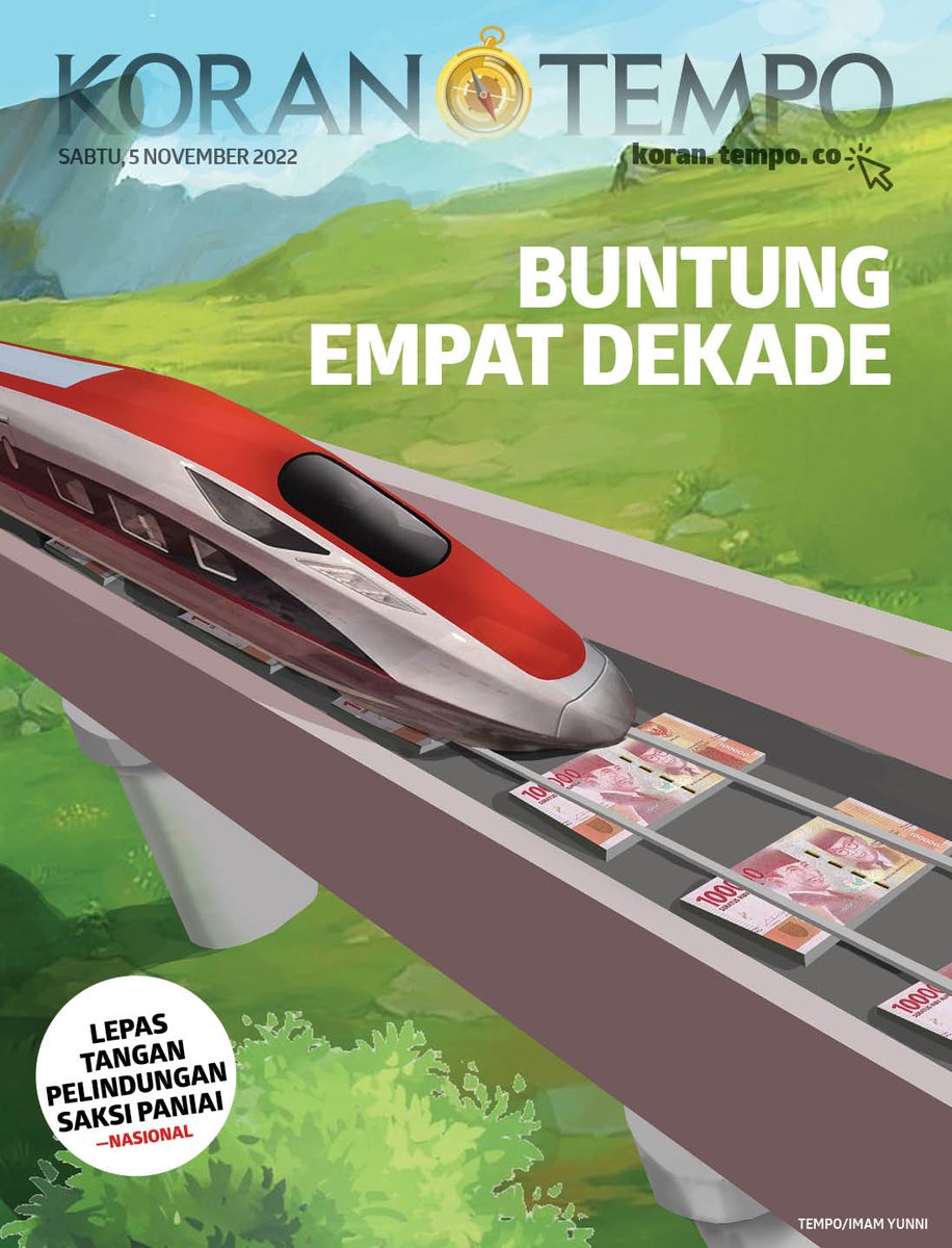 Proyek kereta cepat Jakarta-Bandung diperkirakan tekor atau mengalami cash deficiency sebesar US$ 1 miliar (sekitar Rp 15,6 triliun) selama empat dekade setelah beroperasi. 

Simak edisi terbaru #KoranTempo, klik koran.tempo.co