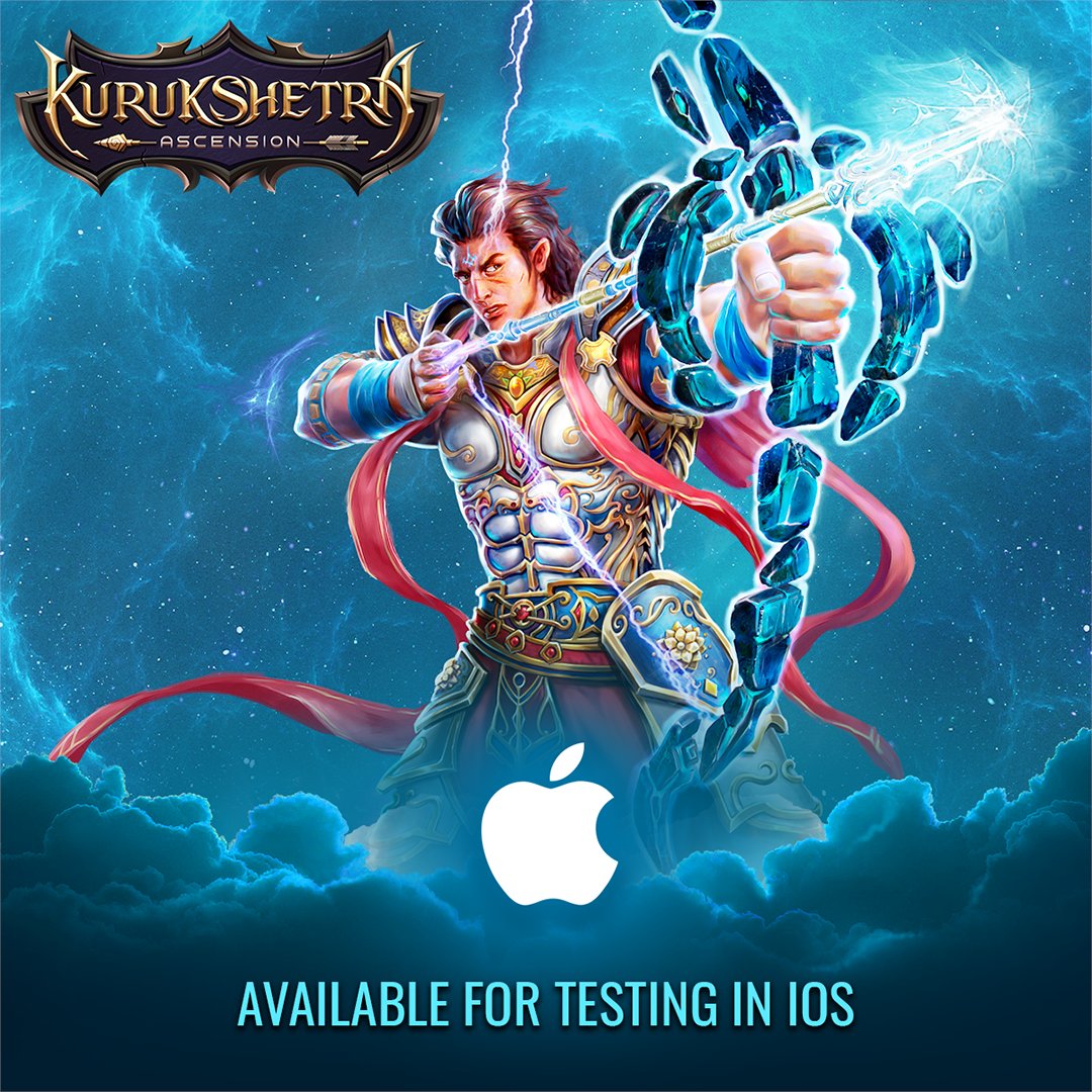 KURUKSHETRA: ASCENSION IS NOW AVAILABLE FOR TESTING ON IOS DEVICES!
India's first ever premium #freetoplay #strategygame now comes to the IPhone! Choose from legends such as Arjuna, Bhishma and Surpanakha. Fight Thrilling #pvpduels

Play Now: apple.co/3U9RMFi

#gaming