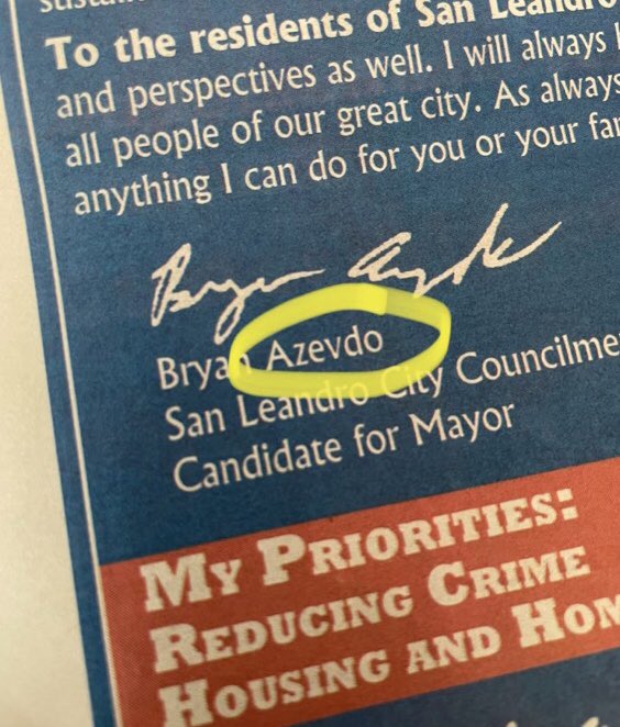 Steven Tavares on Twitter "San Leandro mayoral candidate