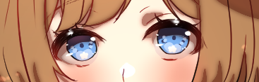 これは潰れちゃったけど可愛く描けてたの目 