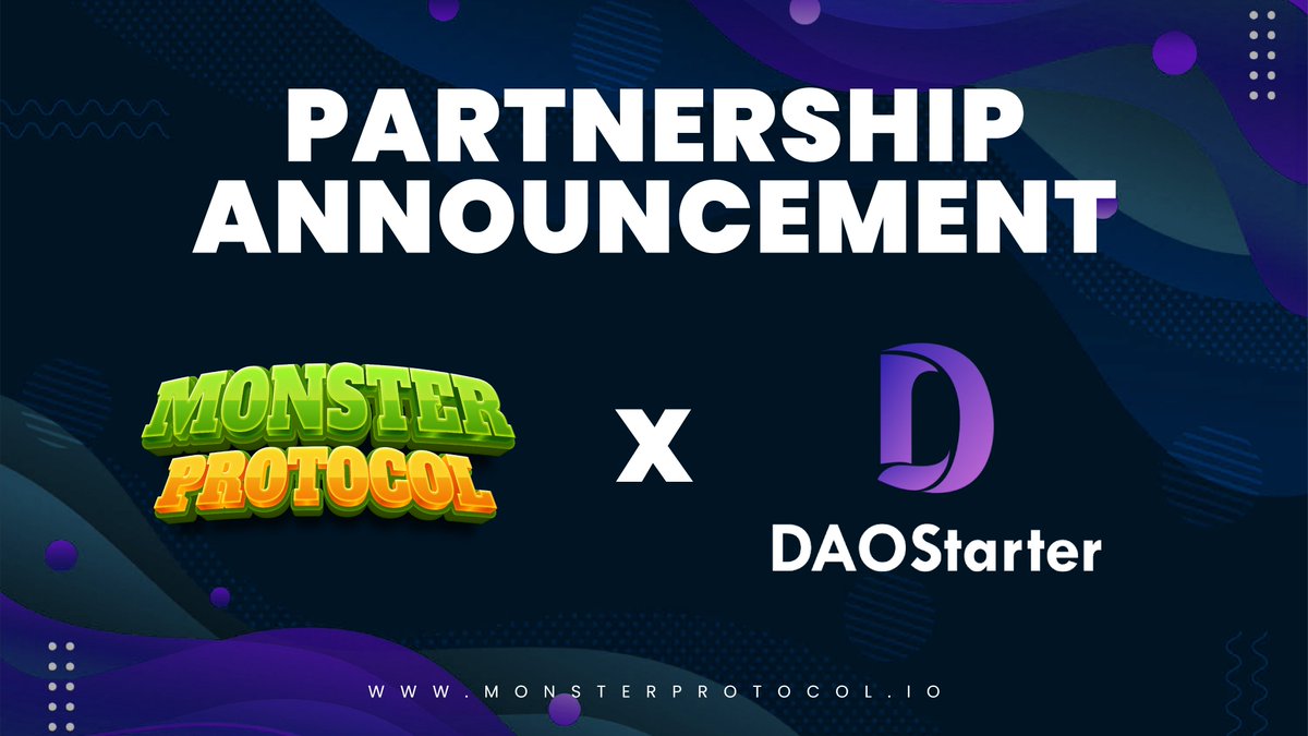 We are happy to announce our partnership with @DAOStarter ! DAOStarter is a public token launchpad, serving for crypto investors. DAOStarter is deployed on BSC, Ethereum and Polygon.