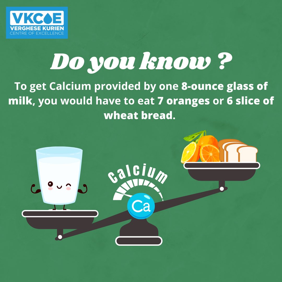 Did you know earlier ?
#calcium #wheatbread #oranges #milkcalcium #milk #oneglassmilk #calciummilk #glassofmilkcalcium #dairy #amul #amulmilk #nutrition #diet #foodnutrition #health #milknutrition