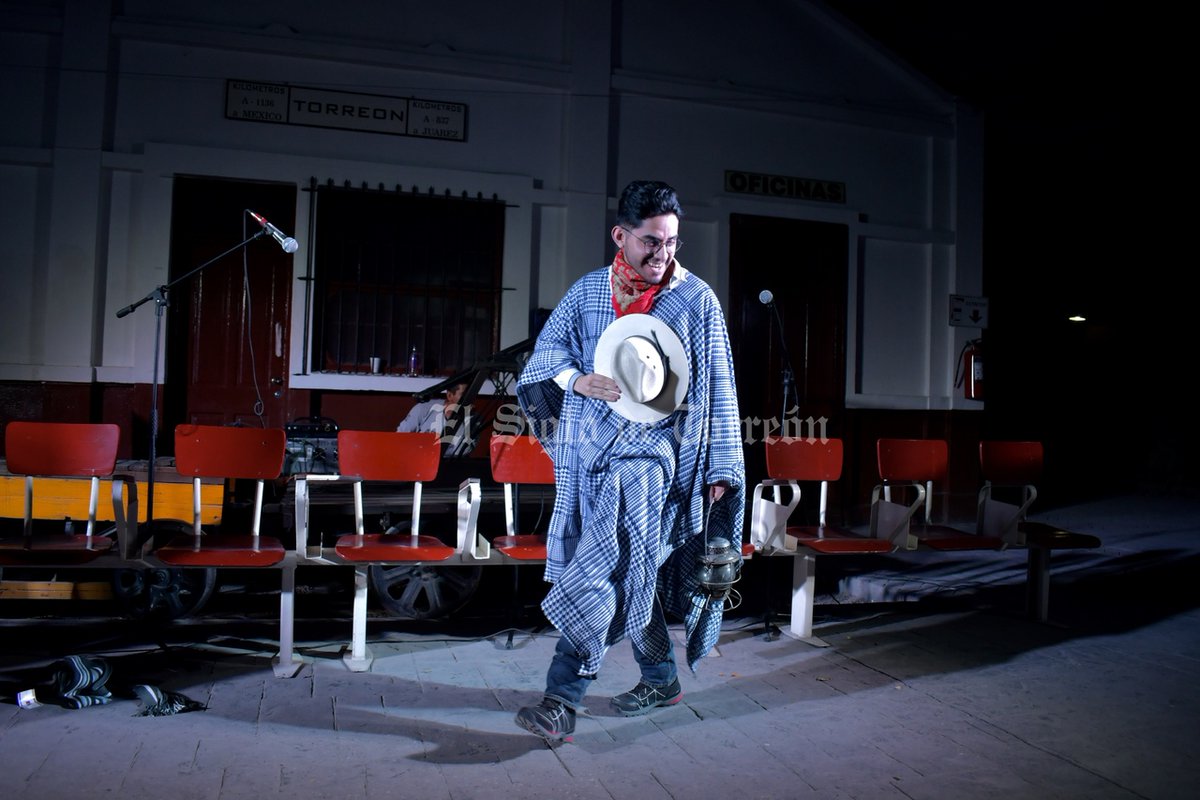 torreon's tweet photo. 📸 Viven encuentro teatral con las ánimas en el Museo del Ferrocarril de Torreón

#Cultura #TrasLuz 

https://t.co/Ly8gtt0ejP https://t.co/ufIMWyBHky