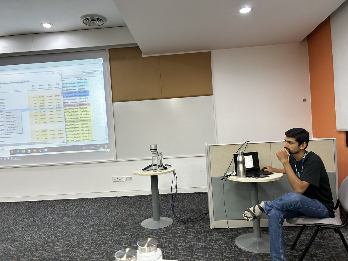 Nullblr's tweet image. After lockdown 1st hands on session in null Bangalore 

Null puliya on “Getting familiar with Windows Desktop App Security Assessment Tools” by Kartik Lalan 
@null0x00 #thickclient #pentesting #windows #securtity