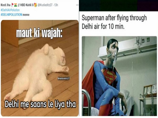 ani_digital's tweet photo. Delhi Pollution sparks meme fest on social media as AQI goes from bad to severe

Read @ANI Story | https://t.co/cejT4RO3Op
#DelhiPollution #MemeFest #AQI #AirQualityIndex https://t.co/EylvuRvj1H