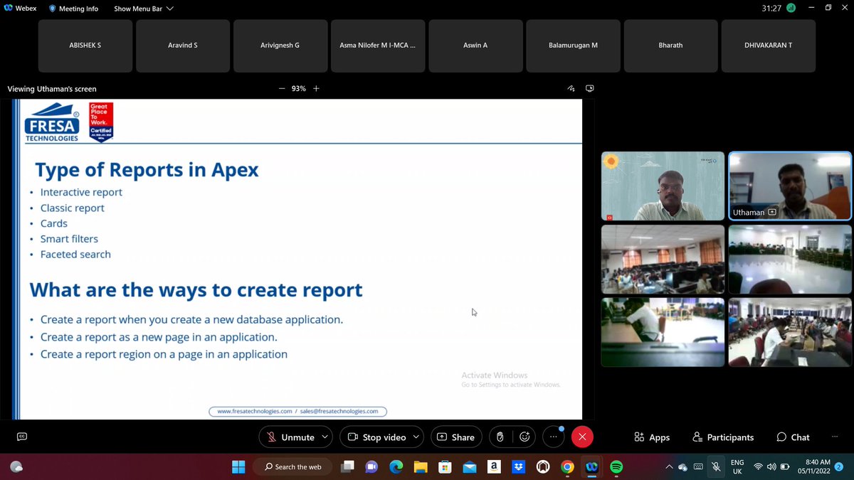 tkarkuvelraja's tweet photo. INOAUG PowerGrad-@oracleAPEX: Fundamentals. 

Week 3, Session I: Developing Different Types of Reports, handled by Mr.Uthama Selvan from @fresatechnology. 450+ Ps.

@oracle @oracleace @chaitanya_in @varghese0905 @benjamindavid03 @SuruliandiA @NECKVP @msutvm @KrcollegeK #orclAPEX https://t.co/E9ysqIXa0s