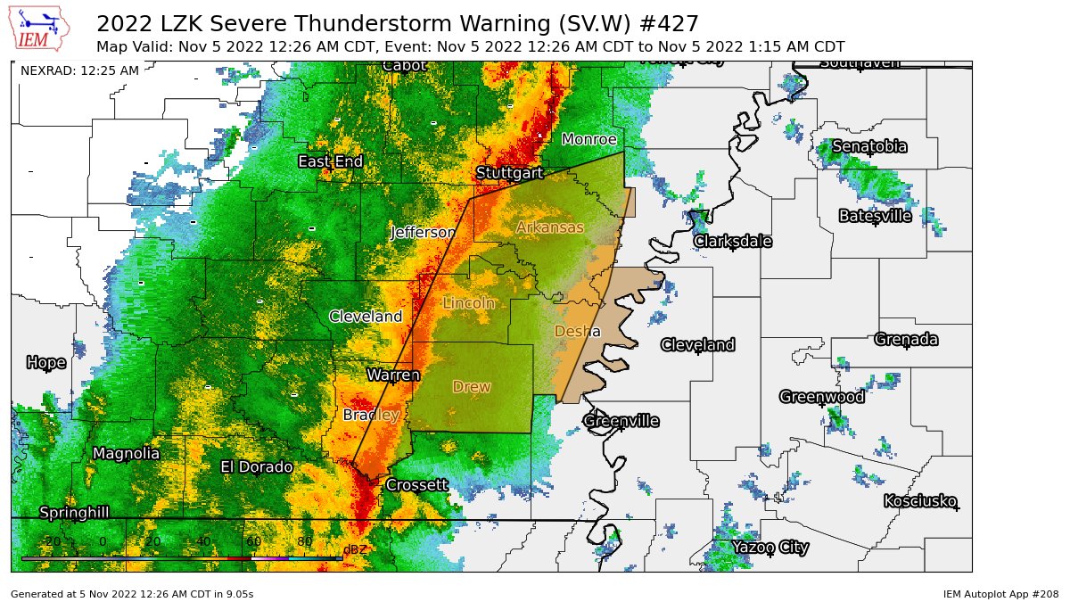 Barry Brandt on Twitter "RT iembot_lzk LZK issues Severe