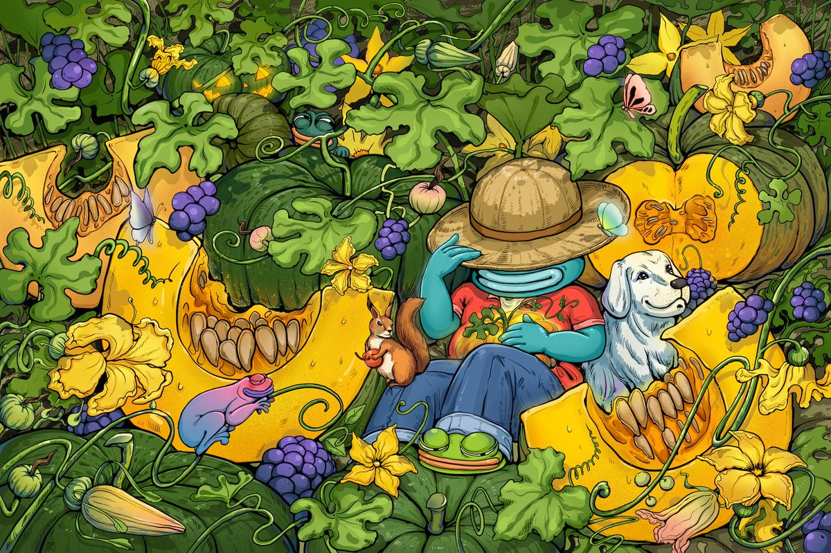 🎃PEPE AND THAI PUMPKINS
🫑Hope you like and enjoy this artwork ❤️
🎃 foundation.app/@naramalee/f-0…
#nft #pepe #NFTCommmunity