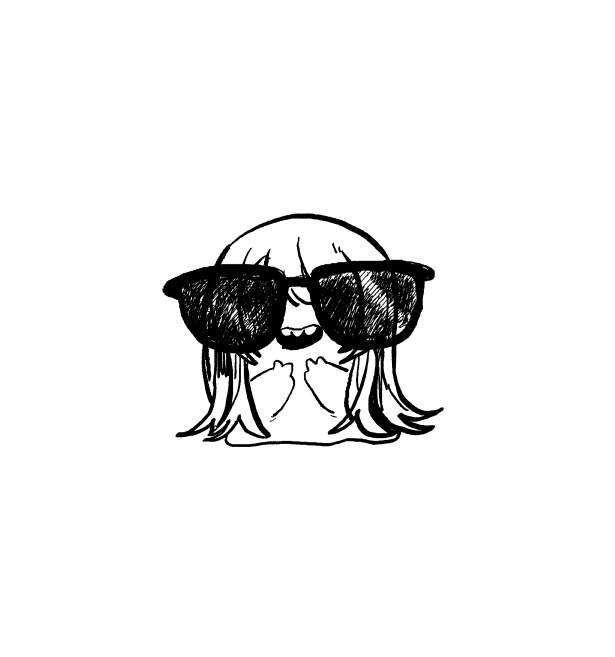 「大きなサングラスで得意げな甜花ちゃん 」|匿名希望のイラスト