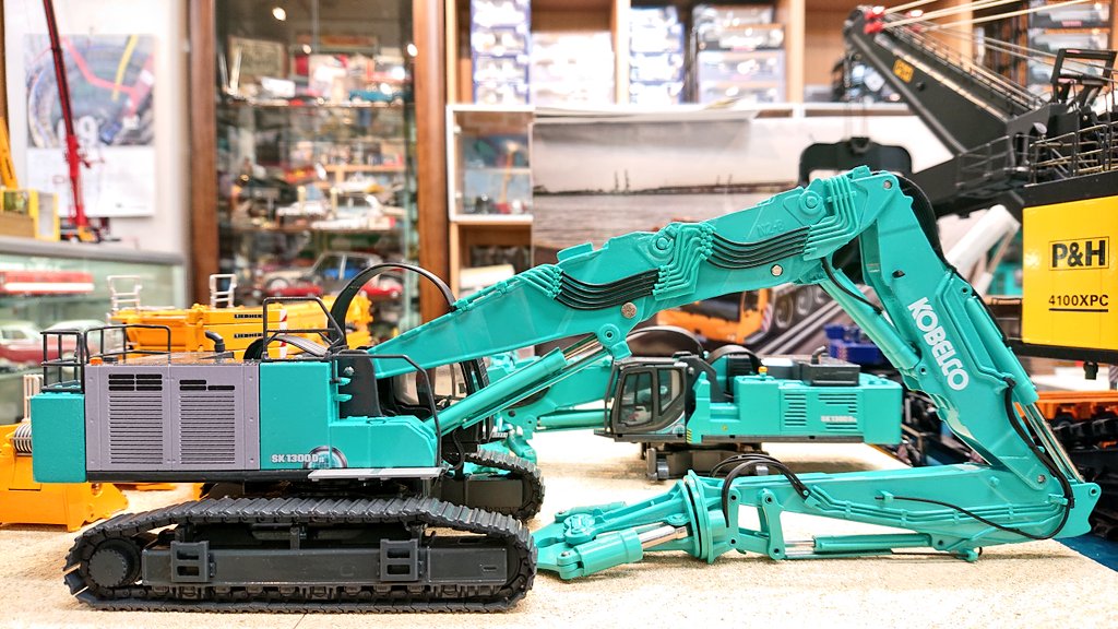 KOBELCO SK350DLC -10 ハイポジブーム 1/43 | 建機ミニチュア