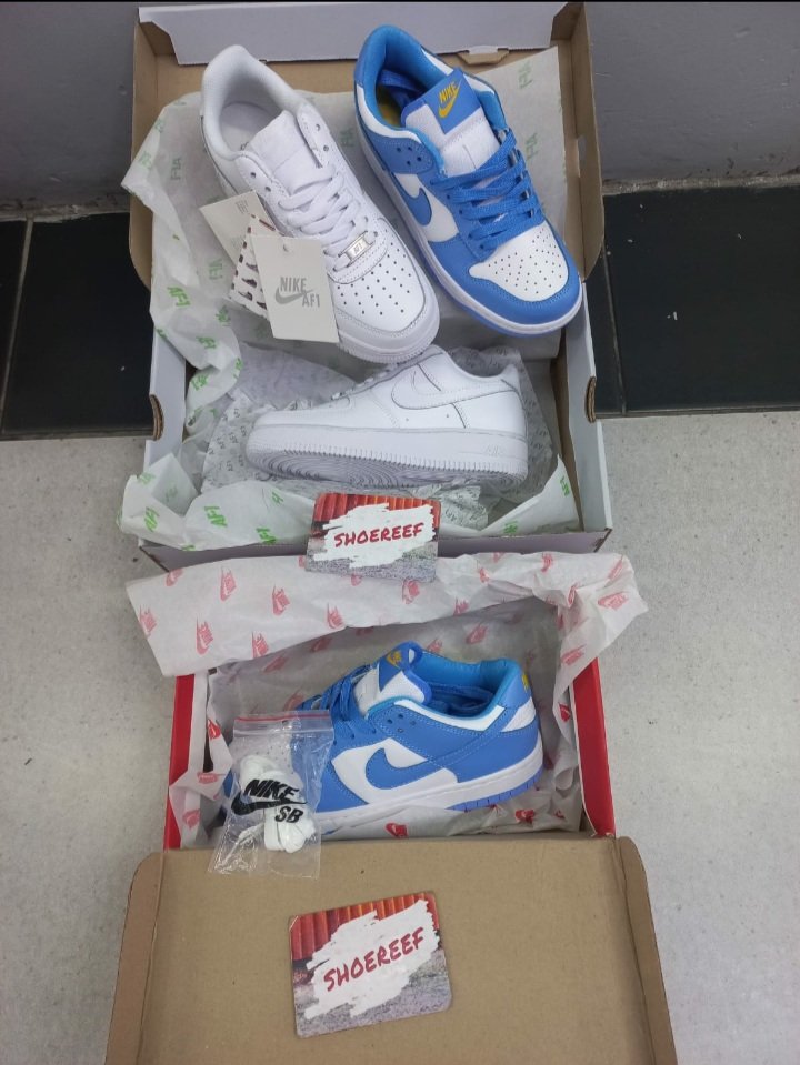 sa_libra's tweet photo. Jordan Dunk + Airforce pair combo special ❗❗
Price: R2000
* Cash on delivery ✔
*Paxi delivery ✔
*Aramex delivery ✔ https://t.co/RAkBo8KBxD