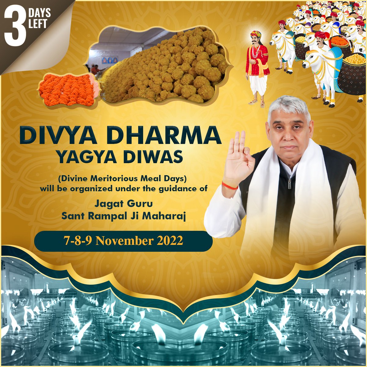 #RentalHealthDay
509 Divya Dharma Yagya Divas will be organised under the guidance of jagatguru tatvdarshi Sant Rampal Ji Maharaj.
Must watch Ishwar tv at 8:30p.m
 #दिव्य_धर्म_यज्ञ_दिवस